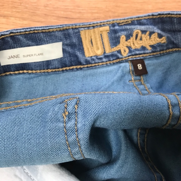 Kut From the Kloth JANE Super Flare Jeans size 8 VINTAGE JEANS - Picture 10 of 12